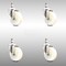 Service Caster 4 Inch 316SS Nylon Wheel Swivel 3/8 Inch Threaded Stem Caster Set SCC-SS316TS20S414-NYS-381615-4 - alternate 1